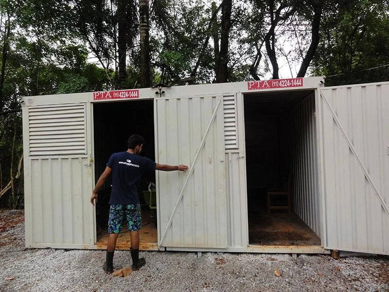 como alugar um container para construção