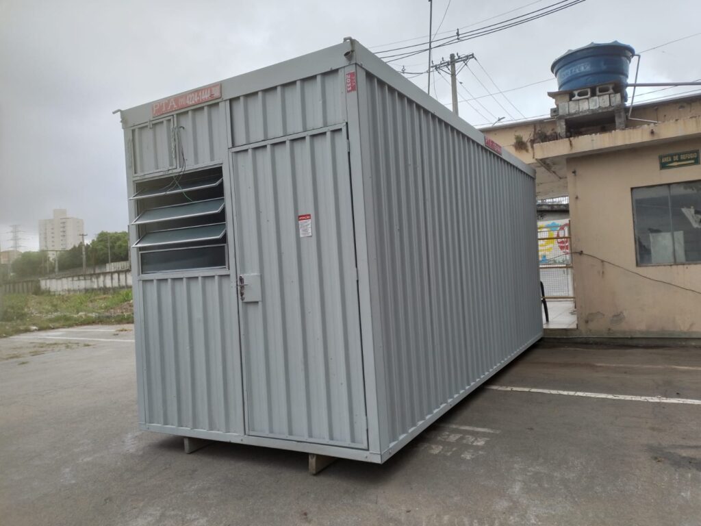 como alugar um container para construção